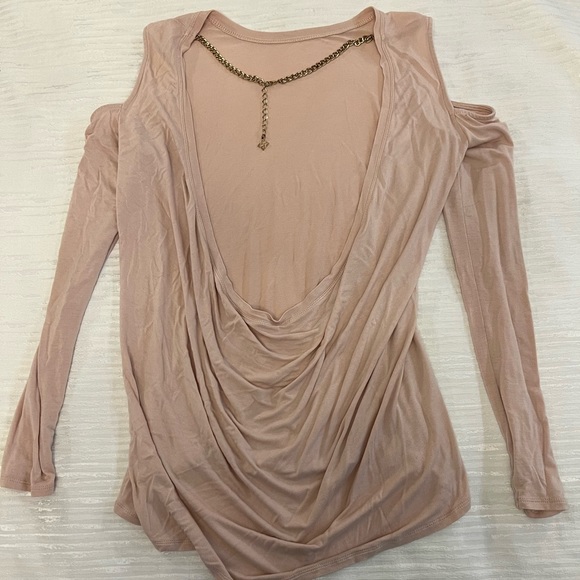 BCBG backless top with gold chain - Picture 3 of 3